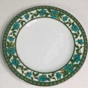 vintage noritake tapestry 2405 bread and butter plates replacements green blue r